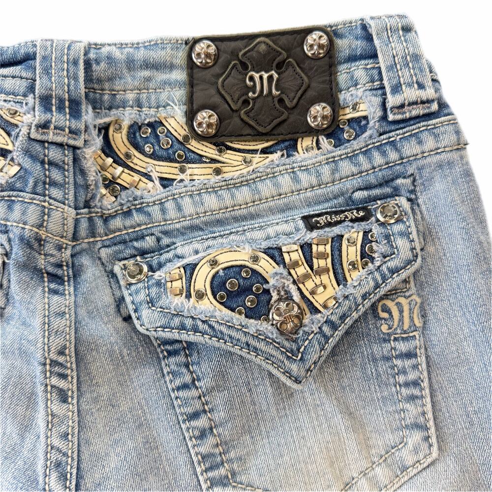 Miss Me Bootcut Low Rise Y2K Country Embellished Rhinestone Concert Denim Jeans
